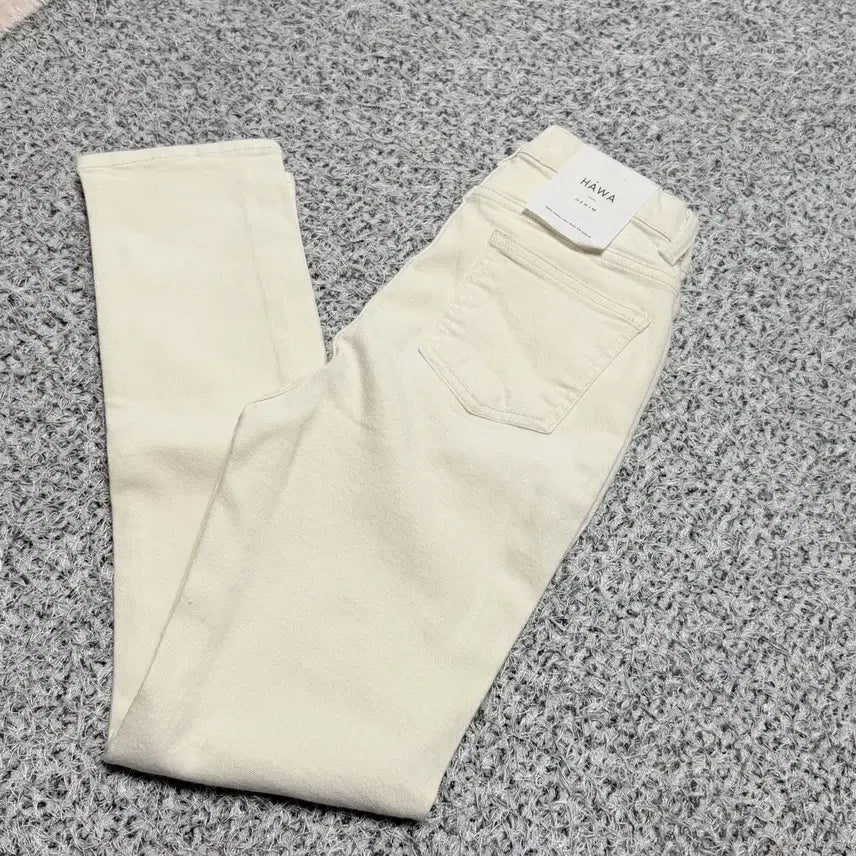 [BUNJANG] HAWA Cream Skinny Pants / (새상품) 하와 HAWA 크림 스키니 S