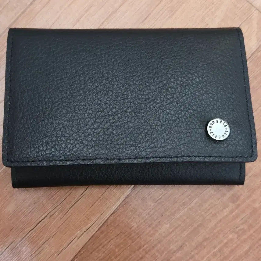 [BUNJANG] Blue of Black Leather Card Wallet / 블루오브 블랙 가죽 카드지갑 반지갑 명함지갑