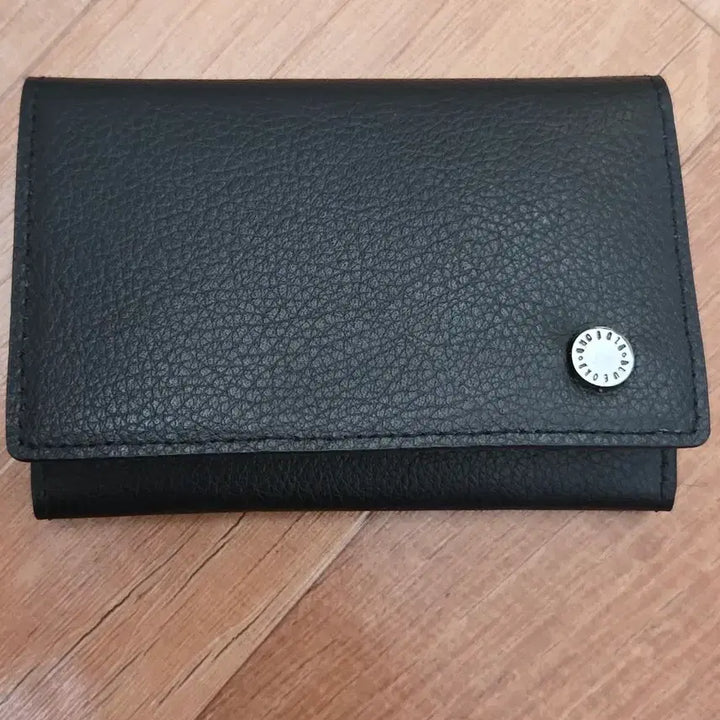 [BUNJANG] Blue of Black Leather Card Wallet / 블루오브 블랙 가죽 카드지갑 반지갑 명함지갑