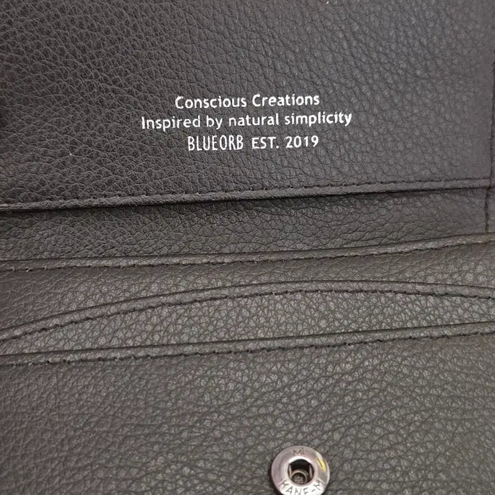 [BUNJANG] Blue of Black Leather Card Wallet / 블루오브 블랙 가죽 카드지갑 반지갑 명함지갑