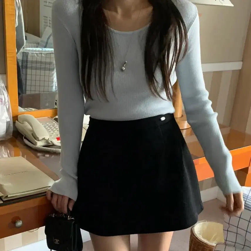 [BUNJANG] Grand Bloom Barton Knit Skirt / (1회착용) 그랑블룸 바튼 니트 스커트