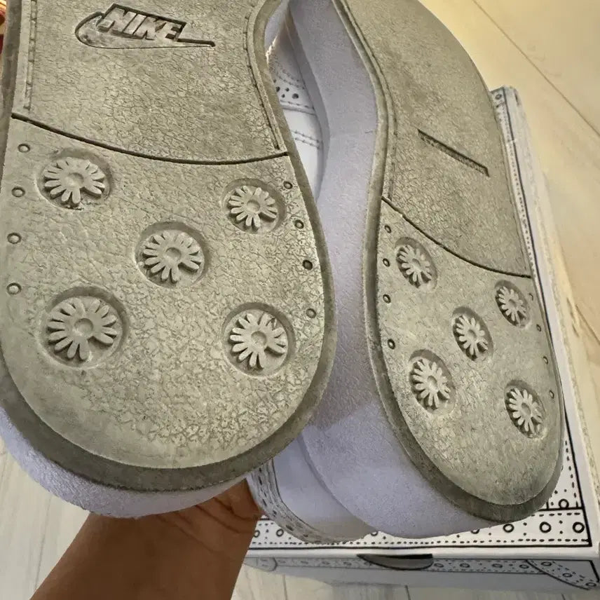 [BUNJANG] Nike PeaceMinusOne Wingtip White Sneakers / 나이키 피스마이너스원 윙팁 화이트 스니커즈 245~250