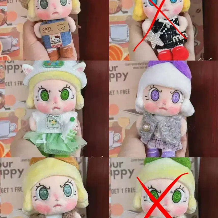 [BUNJANG] Popmart Molly Outfit Set (5 Pieces) / 팝마트 앵그리몰리 옷세트6종택1