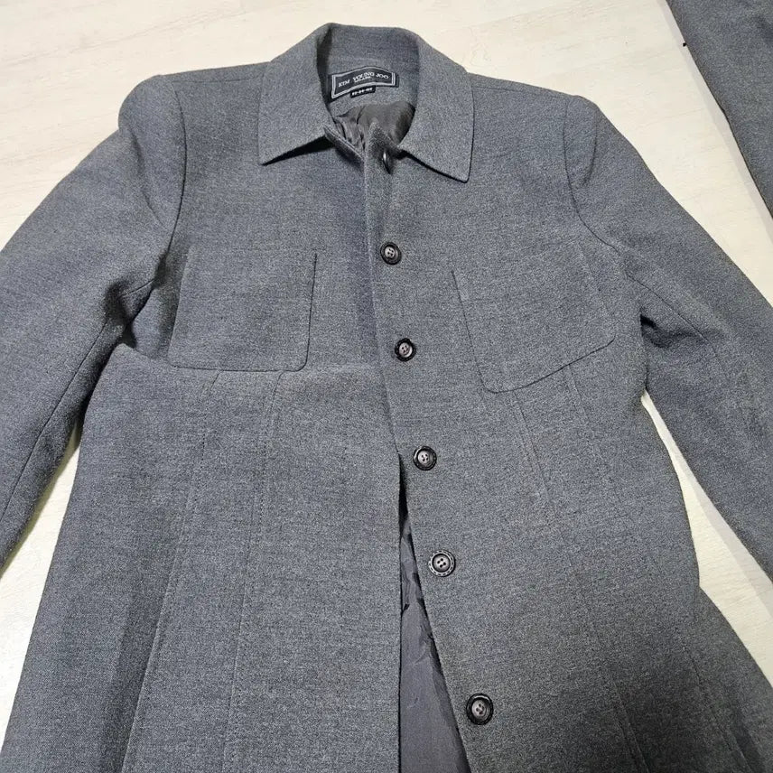 [BUNJANG] Kim Young Ju Wool 100% Suit Set / 김영주 여성 울100. 정장 세트 그레이 55사이즈