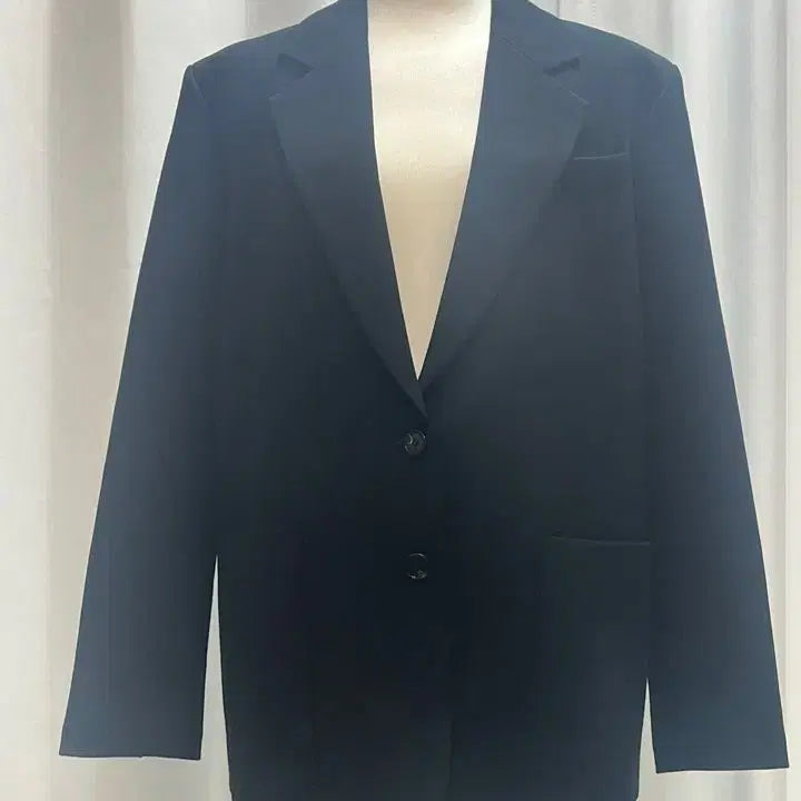 [BUNJANG] Blossom Wool Blend Tailored Jacket Black / 블로썸 BLOSSOM 울혼방 블랙 테일러드 자켓 55 / 새옷급