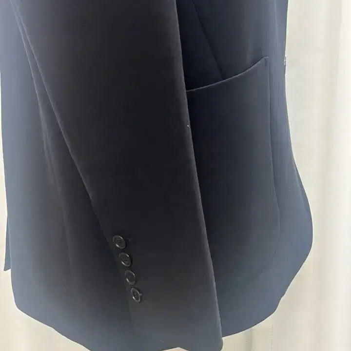 [BUNJANG] Blossom Wool Blend Tailored Jacket Black / 블로썸 BLOSSOM 울혼방 블랙 테일러드 자켓 55 / 새옷급