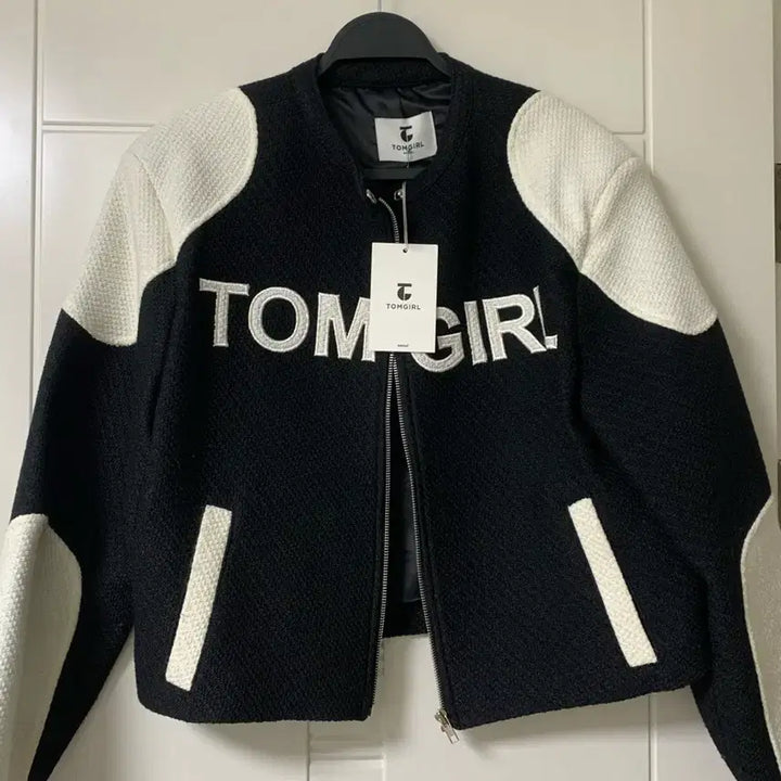 [BUNJANG] Tomgirl Coco Tweed Color Block Cropped Jacket / 톰걸 코코트위드 배색자켓