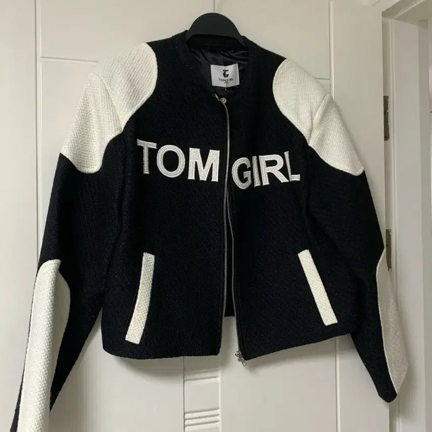 [BUNJANG] Tomgirl Coco Tweed Color Block Cropped Jacket / 톰걸 코코트위드 배색자켓