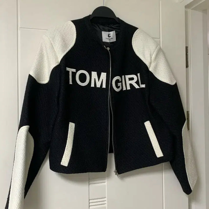 [BUNJANG] Tomgirl Coco Tweed Color Block Cropped Jacket / 톰걸 코코트위드 배색자켓