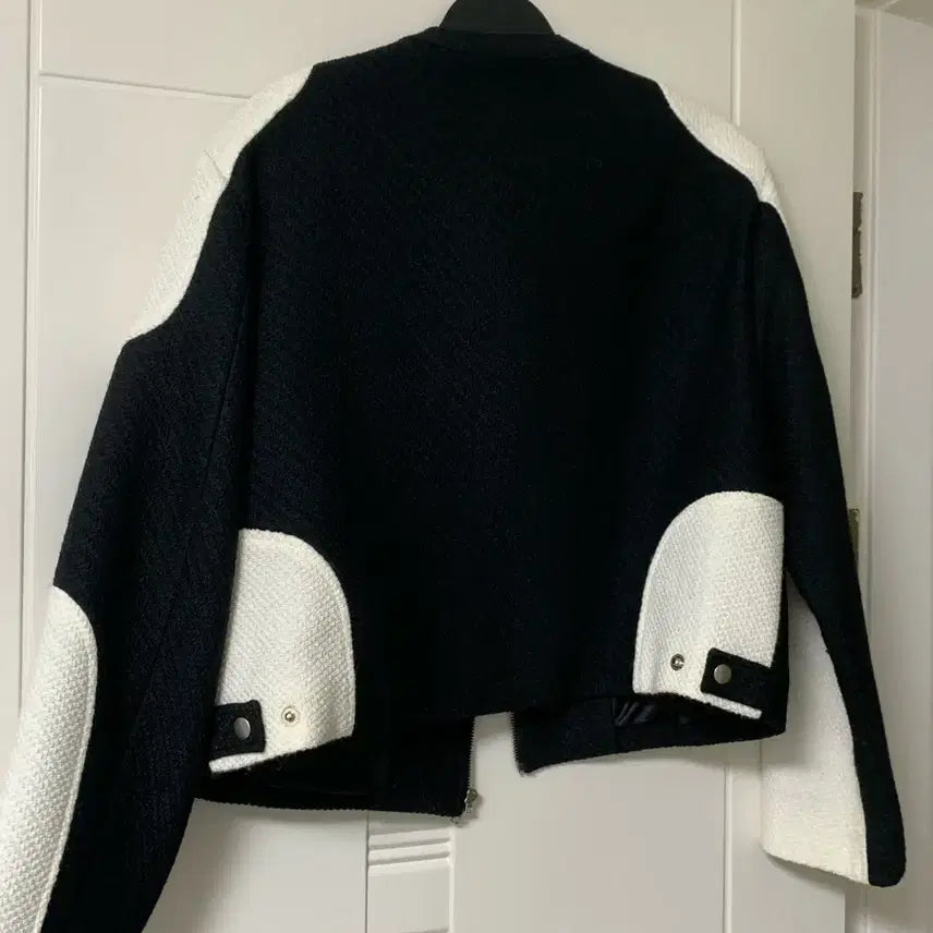 [BUNJANG] Tomgirl Coco Tweed Color Block Cropped Jacket / 톰걸 코코트위드 배색자켓