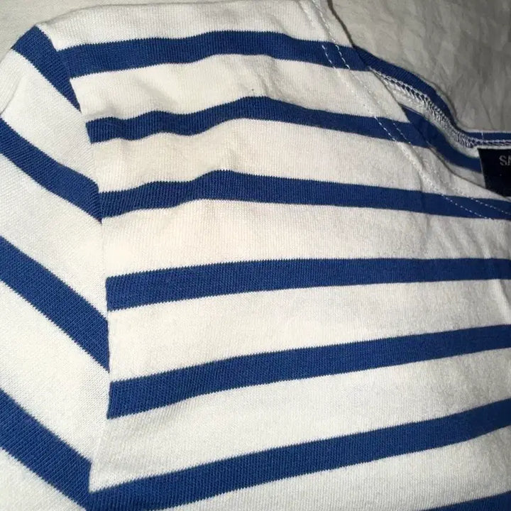 [BUNJANG] Saint James Galatee II Stripe T-shirt Blue / 세인트제임스 가라티 스트라이프 티셔츠 블루