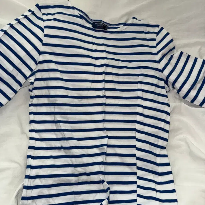 [BUNJANG] Saint James Galatee II Stripe T-shirt Blue / 세인트제임스 가라티 스트라이프 티셔츠 블루