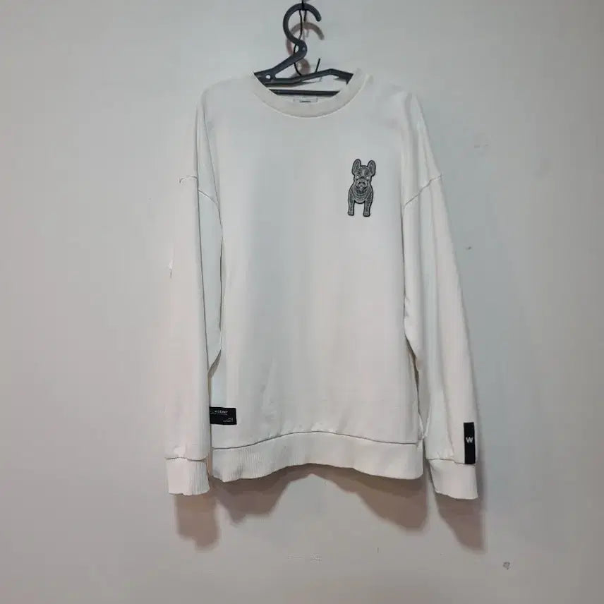 [BUNJANG] Life Work Bulldog Embroidered Sweatshirt / 라이프워크 맨투맨