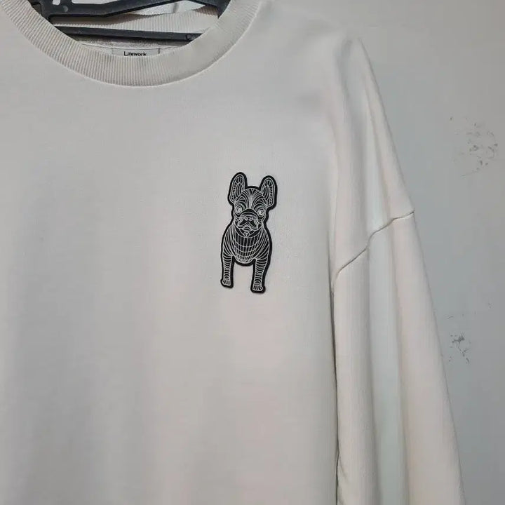 [BUNJANG] Life Work Bulldog Embroidered Sweatshirt / 라이프워크 맨투맨
