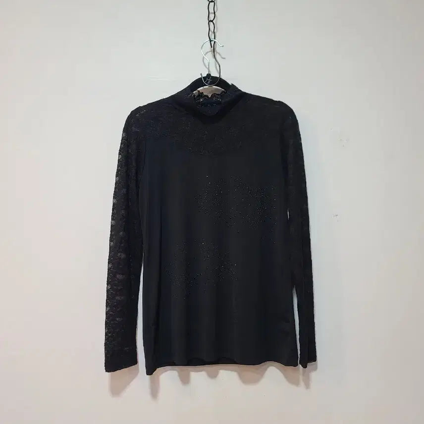 [BUNJANG] LIE SANGBONG Black Lace Sleeve Top / LIE SANGBONG 블랙 슬리브