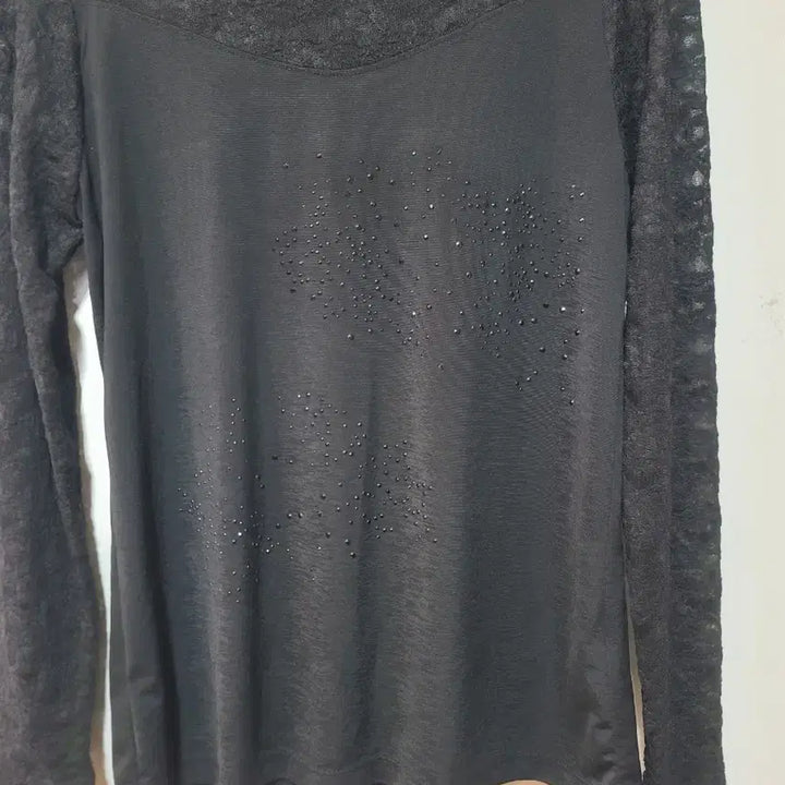 [BUNJANG] LIE SANGBONG Black Lace Sleeve Top / LIE SANGBONG 블랙 슬리브
