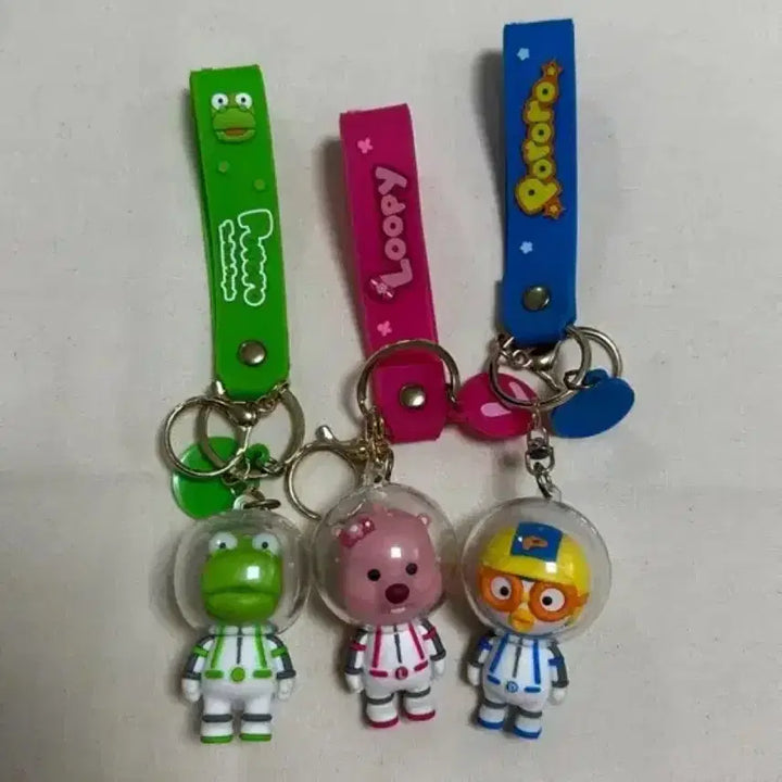 [BUNJANG] Pororo Space Suit Keyring (3 Items) / 뽀로로 우주복 키링 3종