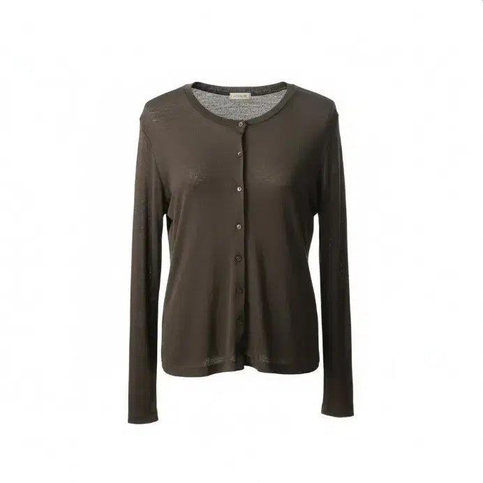 [BUNJANG] INE Vintage Brown Knit Cardigan / 일본빈티지 INE 브라운 니트 가디건 슬림핏 1895