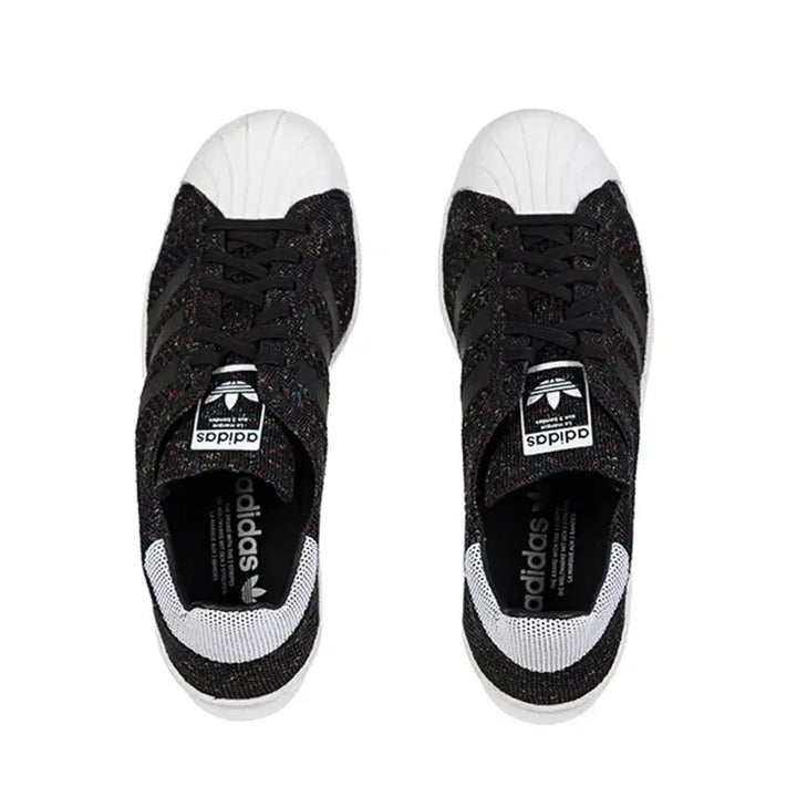 [BUNJANG] Adidas Superstar Knit Black Sneakers / 새상품 아디다스 슈퍼스타 니트 블랙 스니커즈 220 사이즈 실 225