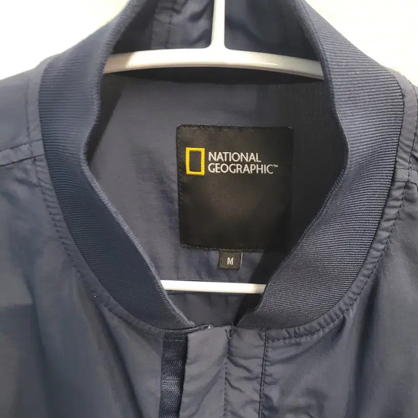 [BUNJANG] National Geographic Blouson Jacket Navy / 내셔널지오그래픽 블루종 점퍼 네이비