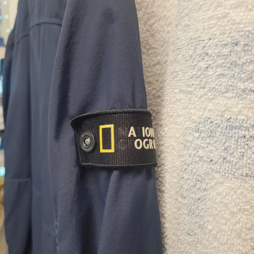 [BUNJANG] National Geographic Blouson Jacket Navy / 내셔널지오그래픽 블루종 점퍼 네이비