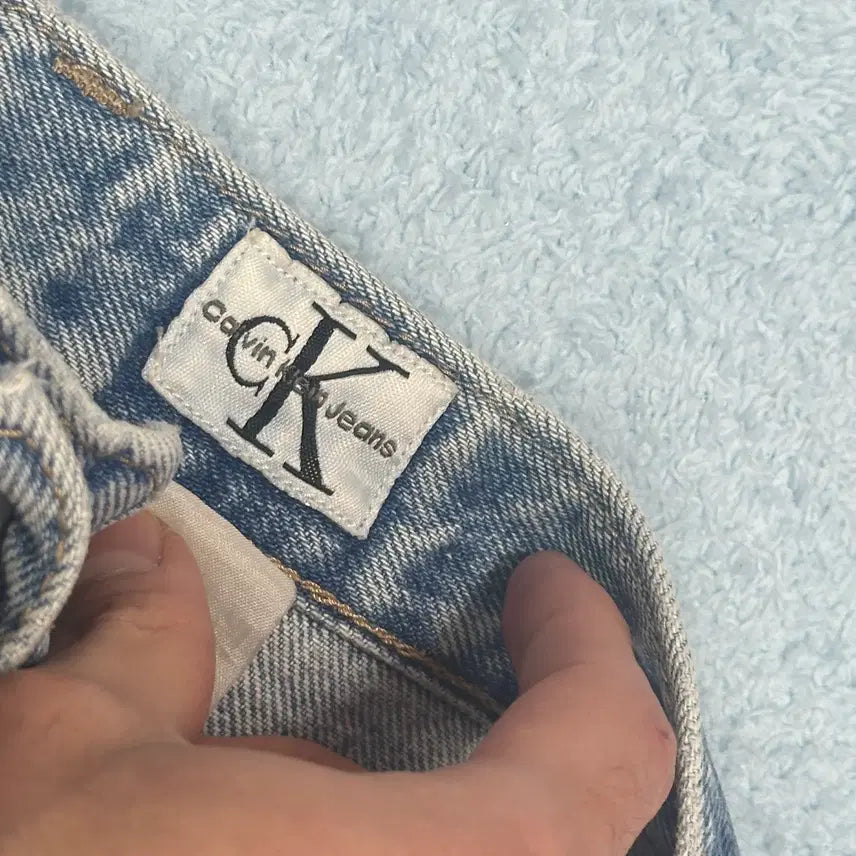 [BUNJANG] Calvin Klein Vintage Washed Denim Pants / 캘빈클라인 CK 빈티지 워싱 데님팬츠
