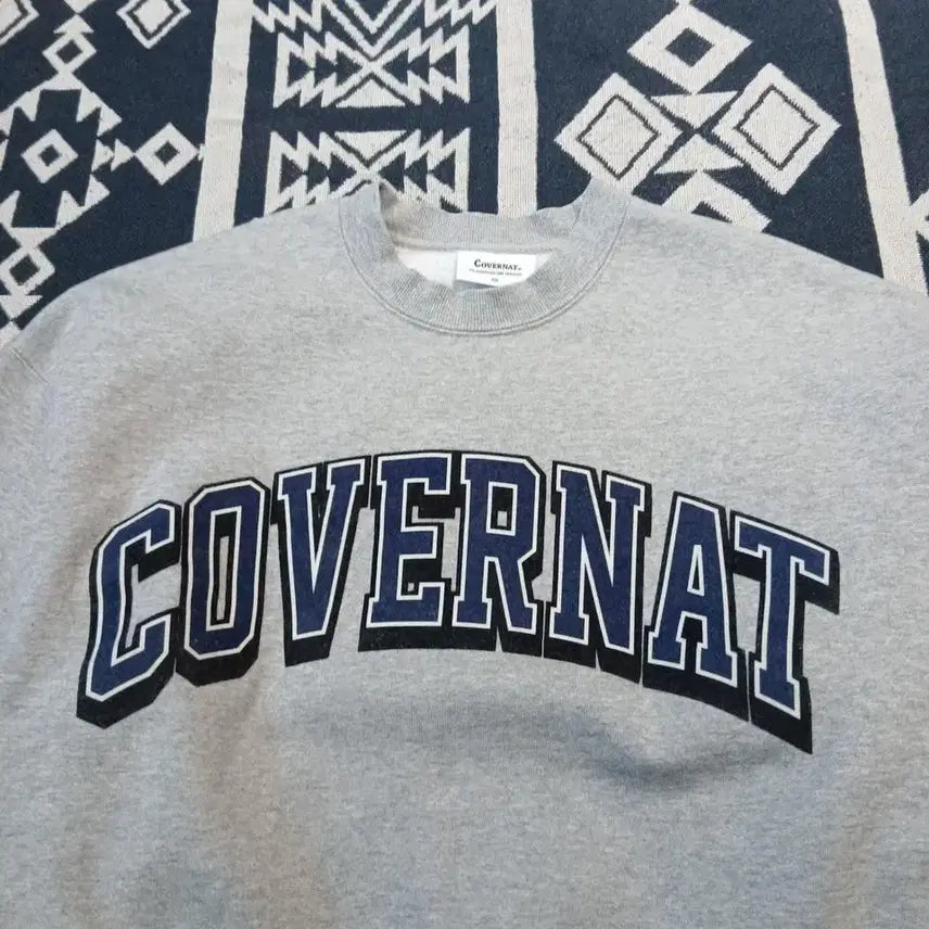 [BUNJANG] Covernat Arch Logo Heavy Cotton Blend Oversized Sweatshirt / LEE 리 라이트옐로우 블루 스펠아웃 로고 암로고 코튼블렌드 오버핏 맨투