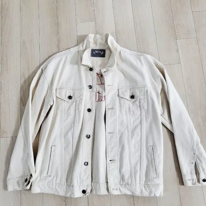 [BUNJANG] Smith Ivory Denim Jacket / smith 아우터 아이보리 데님 자켓