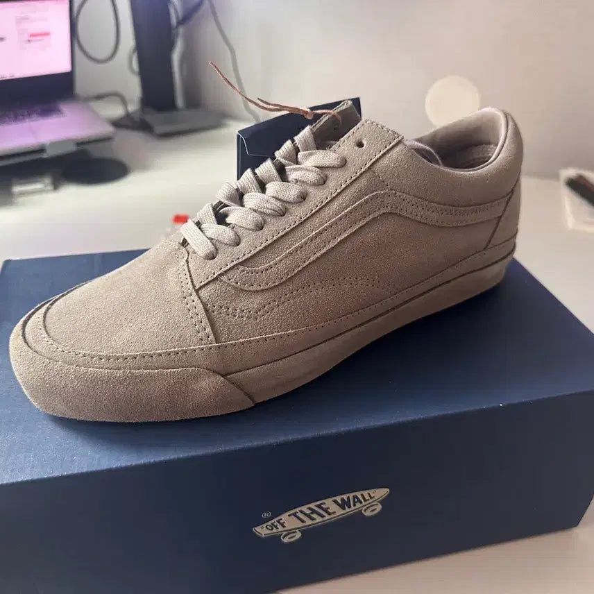 [BUNJANG] Vans Suede Atmosphere Gray Blush Pink Sneakers / 반스 스웨이드 애트모스피어 그레이 블러쉬 핑크