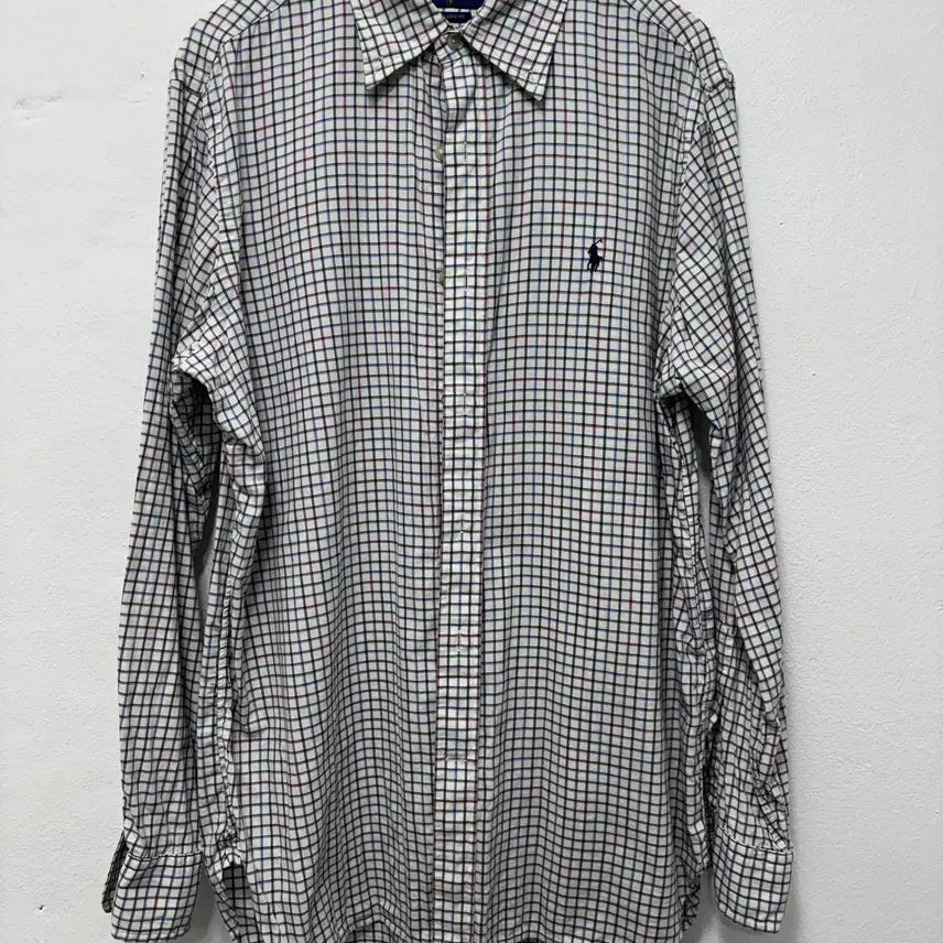 [BUNJANG] Polo Pink Green Check Shirt / 폴로 핑크 그린 체크 셔츠