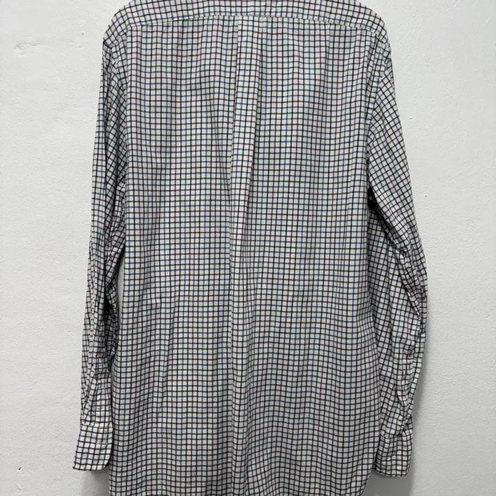 [BUNJANG] Polo Pink Green Check Shirt / 폴로 핑크 그린 체크 셔츠