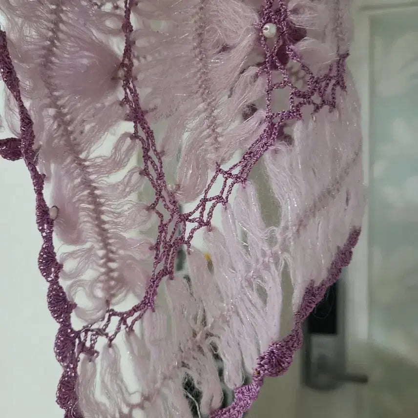 [BUNJANG] Louis Quatorze Knitted Shawl / 루이까또즈 뜨개 숄 새상품