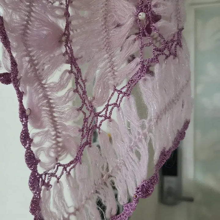 [BUNJANG] Louis Quatorze Knitted Shawl / 루이까또즈 뜨개 숄 새상품