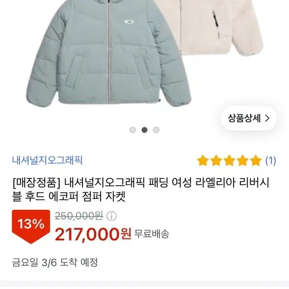 [BUNJANG] National Geographic Reversible Padded Jacket / 내셔널지오그래픽 리버시블 패딩
