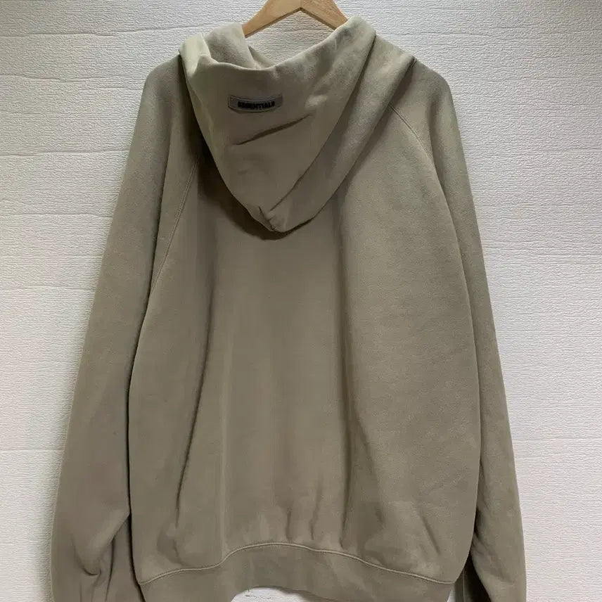 [BUNJANG] Fear of God Essentials Oversized Hoodie Khaki / 피어오브갓 에센셜 후드티 키키 오버핏 후드티