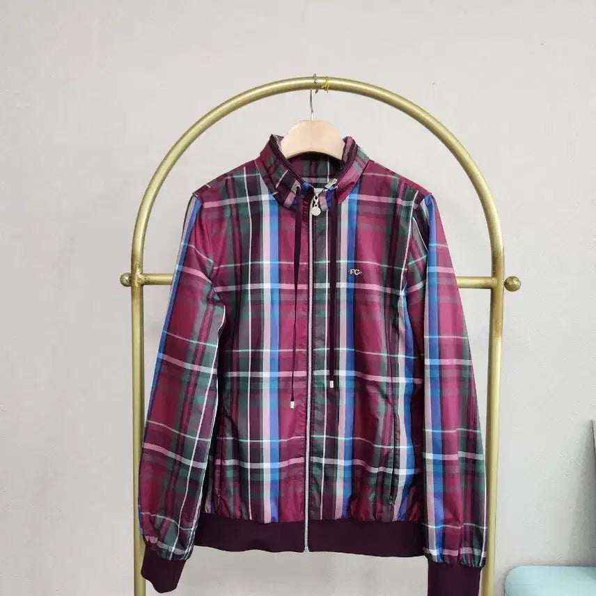 [BUNJANG] FANTOM Check Bomber Jacket / FANTOM 체크 봄버 쟈켓  90