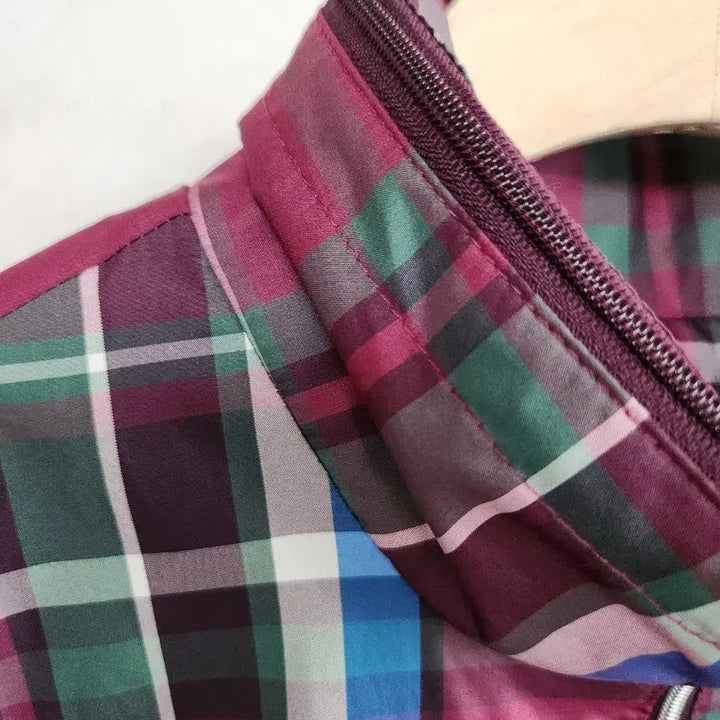 [BUNJANG] FANTOM Check Bomber Jacket / FANTOM 체크 봄버 쟈켓  90