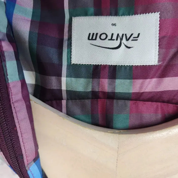 [BUNJANG] FANTOM Check Bomber Jacket / FANTOM 체크 봄버 쟈켓  90