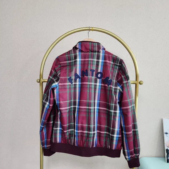 [BUNJANG] FANTOM Check Bomber Jacket / FANTOM 체크 봄버 쟈켓  90