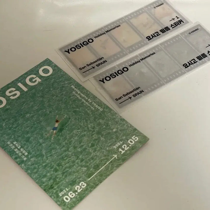 [BUNJANG] Yosigo Photography Exhibition Film Sticker Bundle Set / 2021년 요시고 사진전 필름 스티커 굿즈 일괄판매