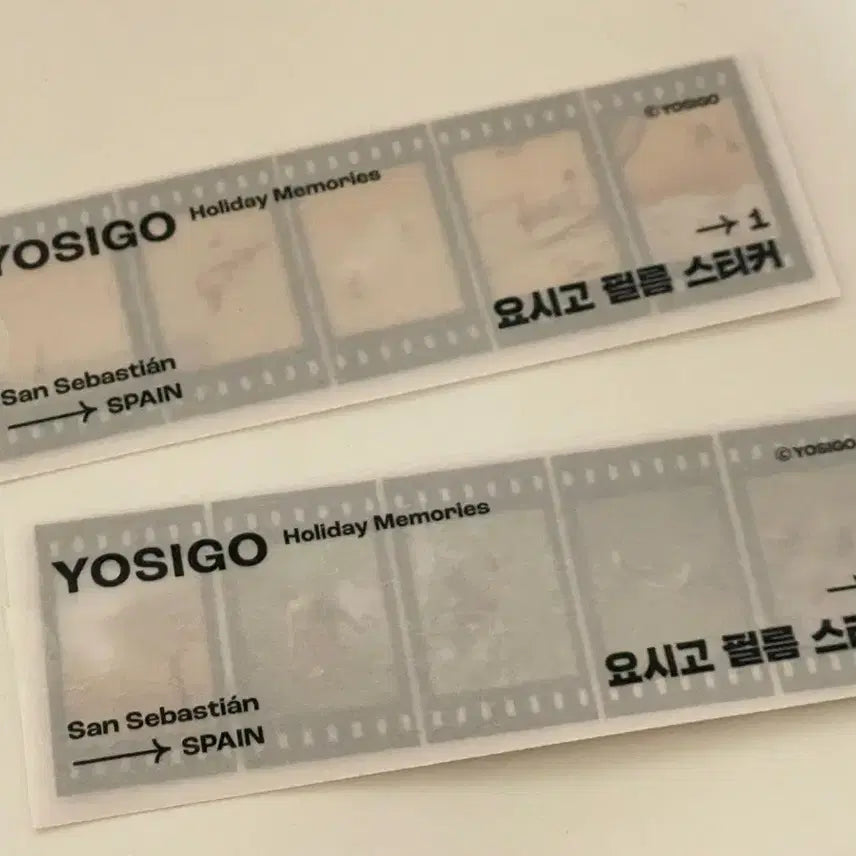 [BUNJANG] Yosigo Photography Exhibition Film Sticker Bundle Set / 2021년 요시고 사진전 필름 스티커 굿즈 일괄판매