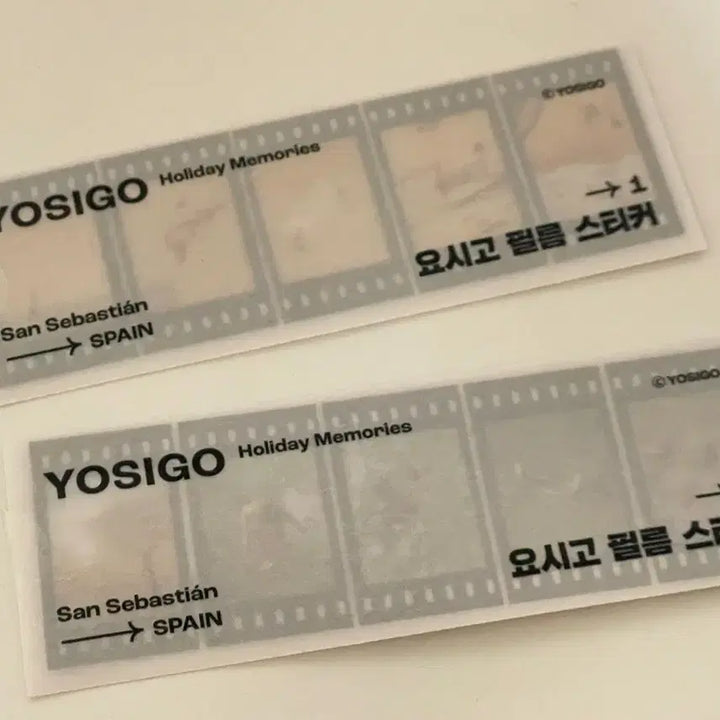 [BUNJANG] Yosigo Photography Exhibition Film Sticker Bundle Set / 2021년 요시고 사진전 필름 스티커 굿즈 일괄판매