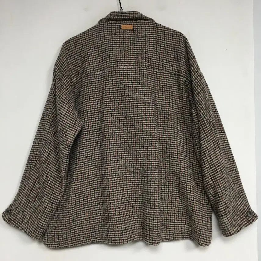 [SOLD OUT] 써스데이아일랜드 하이넥 체크 코트 M