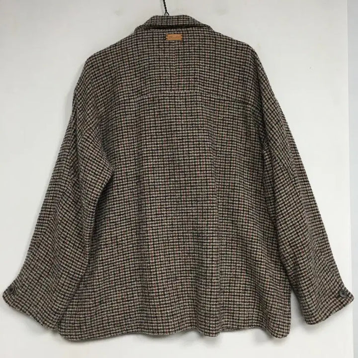 [SOLD OUT] 써스데이아일랜드 하이넥 체크 코트 M
