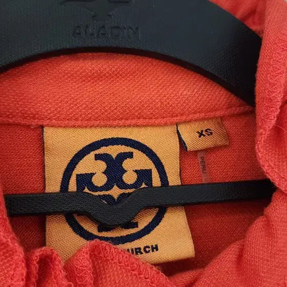 [BUNJANG] Tory Burch Frill Polo Shirt (XS) / 레드 프릴 반팔 카라 티셔츠