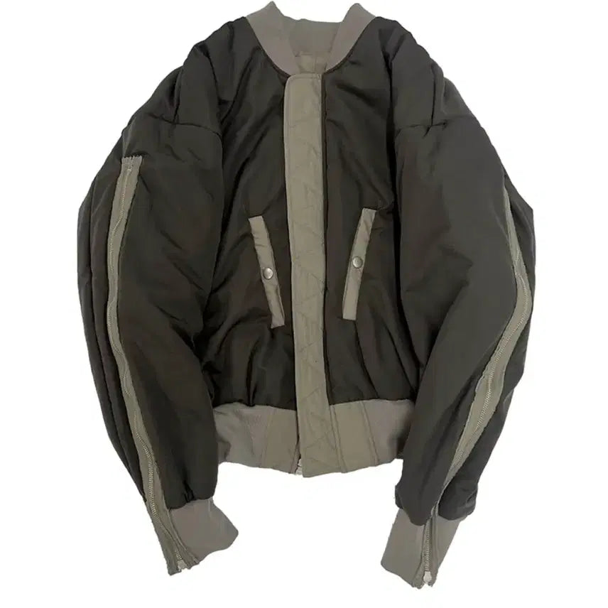 [BUNJANG] Grails Reversible MA-1 Bomber Jacket / 그레일즈 양면 리버시블 ma-1 항공 점퍼 코튼 워시드 지퍼 봄버 블루종