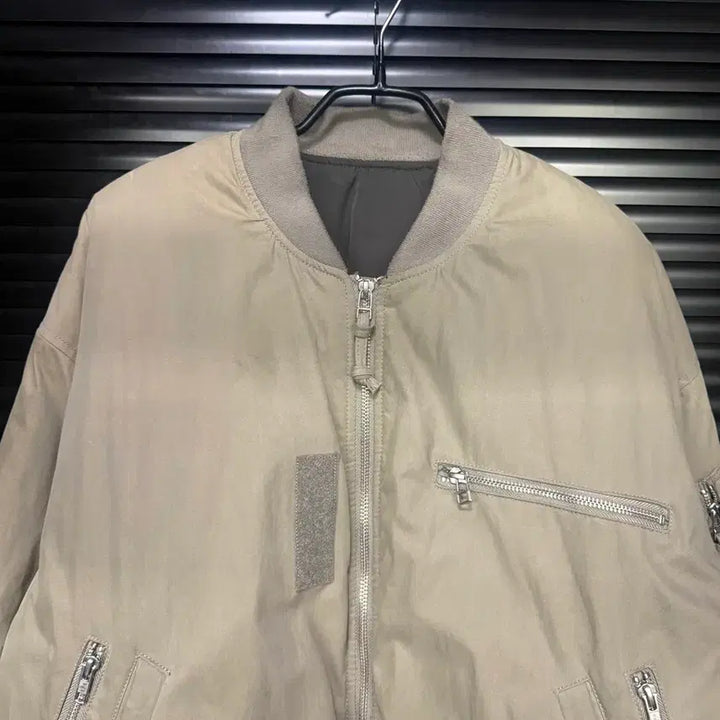 [BUNJANG] Grails Reversible MA-1 Bomber Jacket / 그레일즈 양면 리버시블 ma-1 항공 점퍼 코튼 워시드 지퍼 봄버 블루종