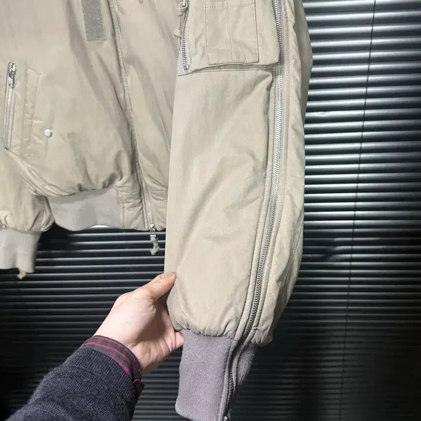 [BUNJANG] Grails Reversible MA-1 Bomber Jacket / 그레일즈 양면 리버시블 ma-1 항공 점퍼 코튼 워시드 지퍼 봄버 블루종