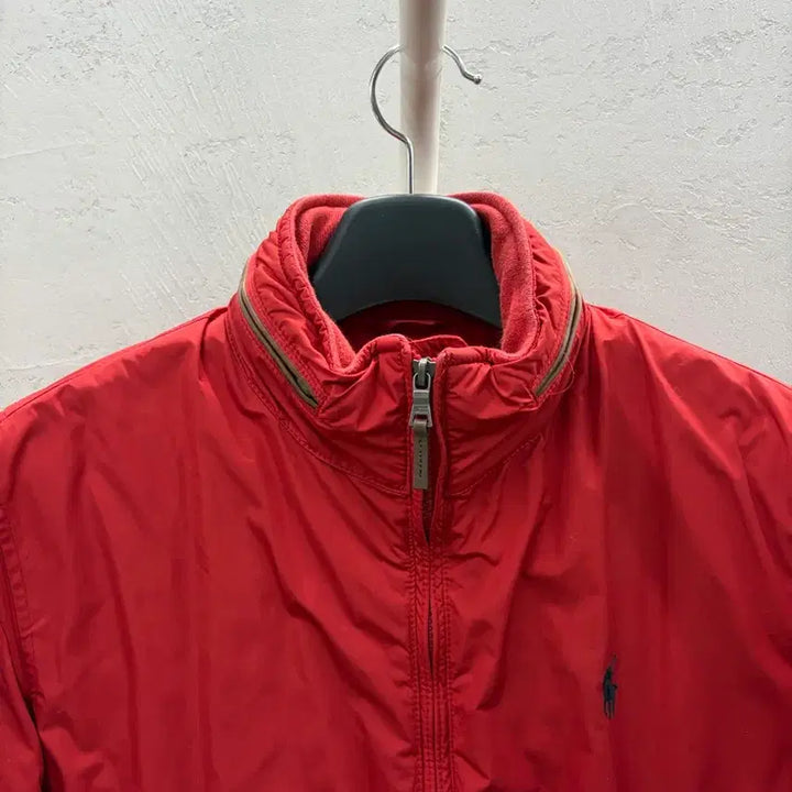 [BUNJANG] Polo Ralph Lauren Red Polyester Jumper / 폴로 랄프로렌 남성 레드 점퍼 S