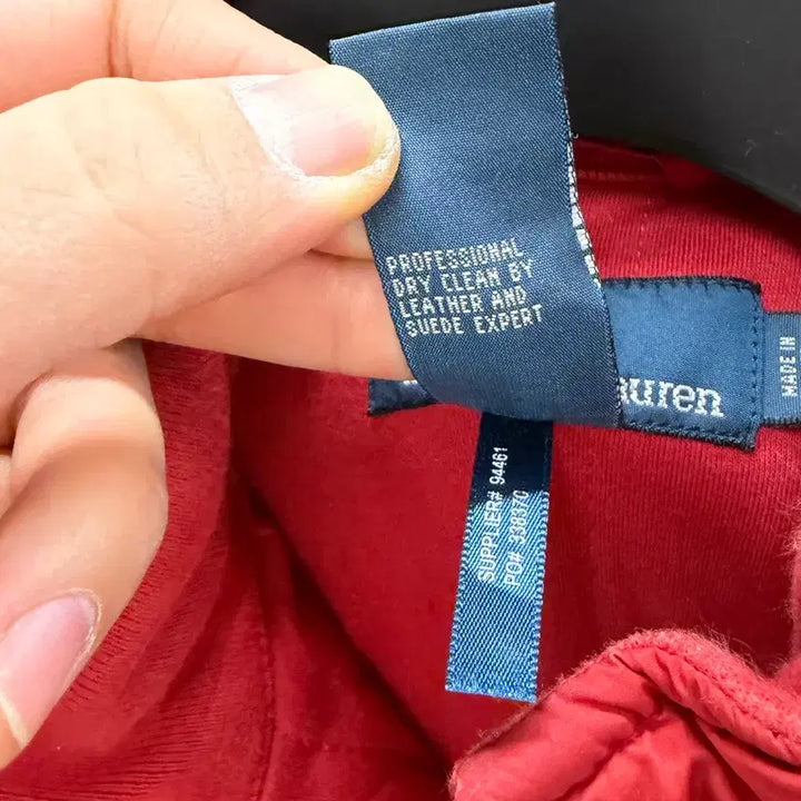 [BUNJANG] Polo Ralph Lauren Red Polyester Jumper / 폴로 랄프로렌 남성 레드 점퍼 S